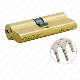 Cylinder wysokiego bezpieczeństwa z kluczem budowlanym Najwyższej jakości wkładka wysokiego bezpieczeństwa z mosiężnym kluczem do drzwi [GMB-CY-36]