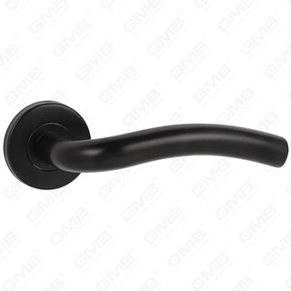 Wysokiej jakości czarny kolor nowoczesny styl Design #304 Stalowa klamka stali nierdzewnej okrągła rękojeść dźwigni róży (GB03-108)